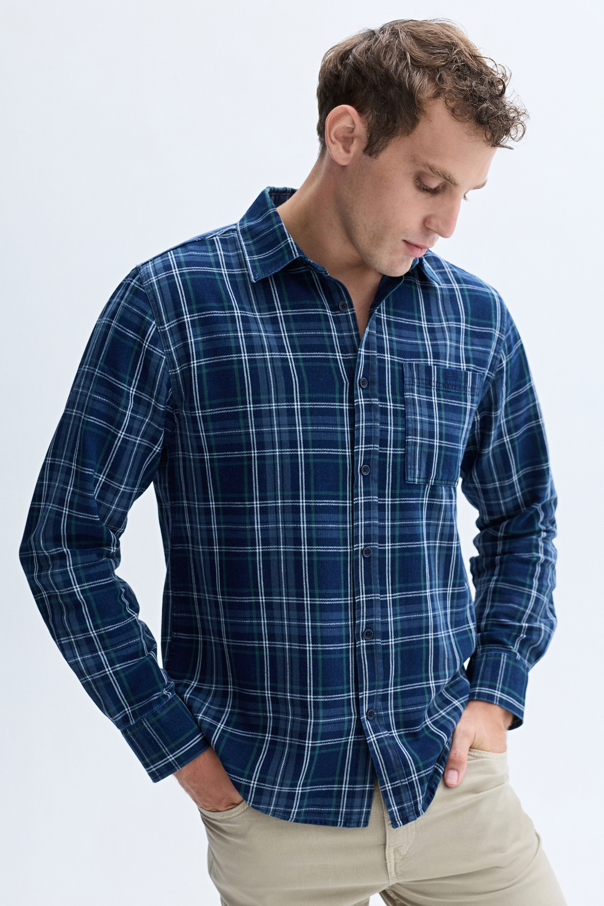 REGULAR FIT EKOSELİ UZUN KOLLU GÖMLEK