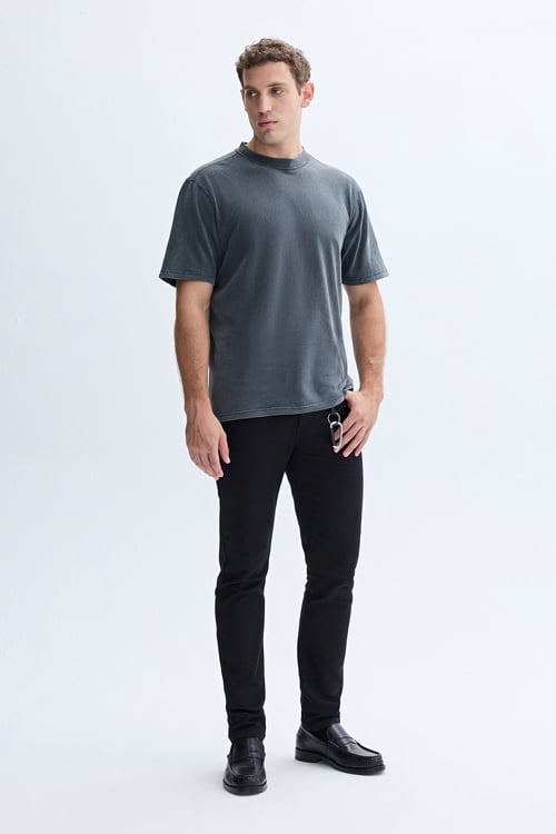 RELAX FIT BİSİKLET YAKA T-SHIRT