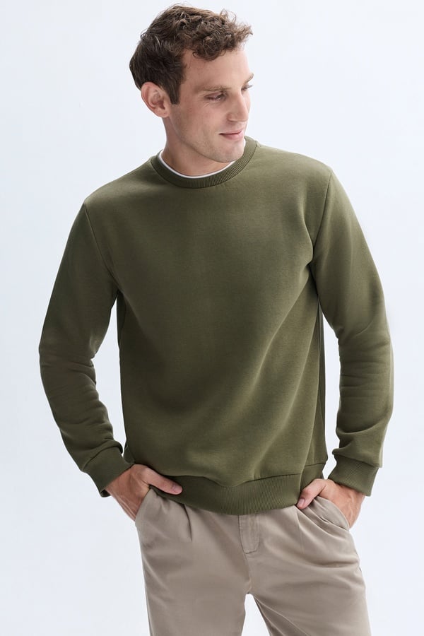 BİSİKLET YAKA SWEATSHIRT