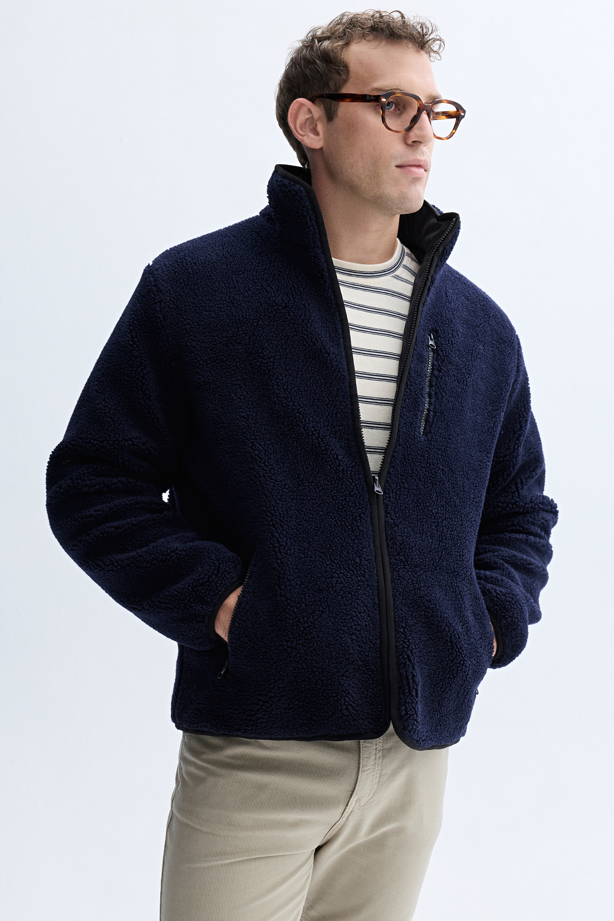 COMFORT FIT ÇİFT TARAFLI SHERPA CEKET