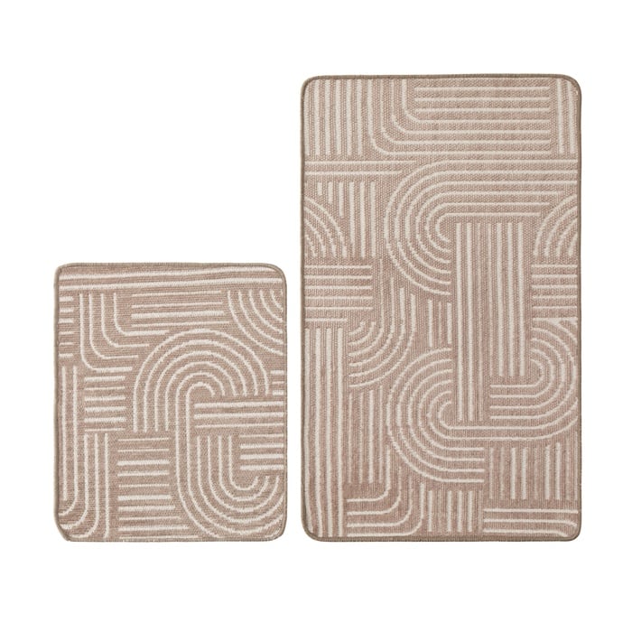 CLOUD 2'Lİ BANYO PASPAS SETİ BEJ