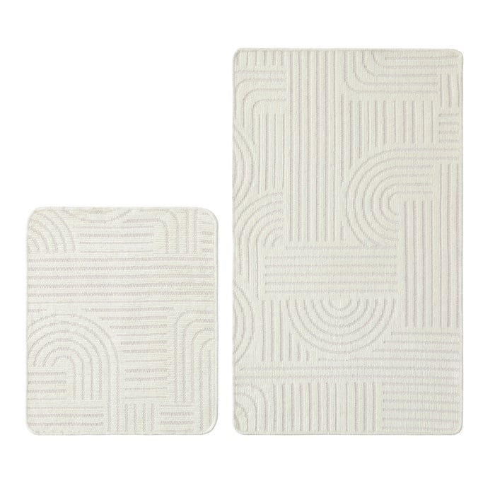 CLOUD 2'Lİ BANYO PASPAS SETİ KREM