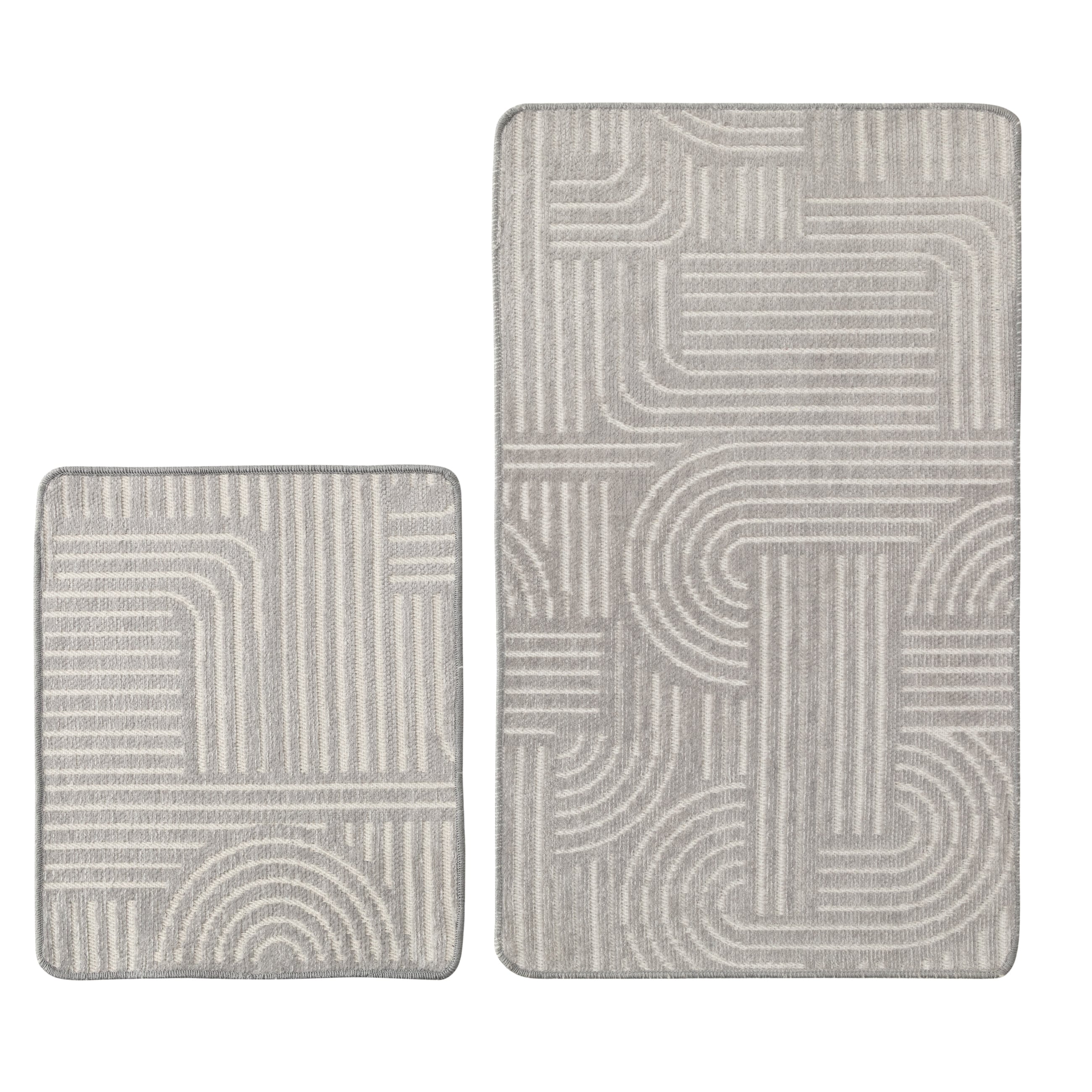 CLOUD 2'Lİ BANYO PASPAS SETİ GRİ