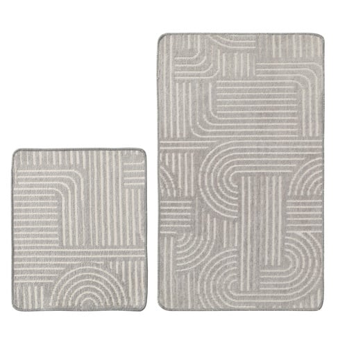 CLOUD 2'Lİ BANYO PASPAS SETİ GRİ