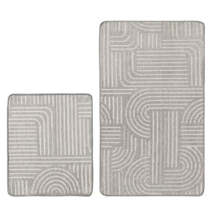 CLOUD 2'Lİ BANYO PASPAS SETİ GRİ