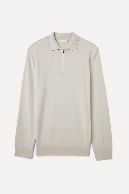  FERMUARLI POLO YAKA TRİKO KAZAK