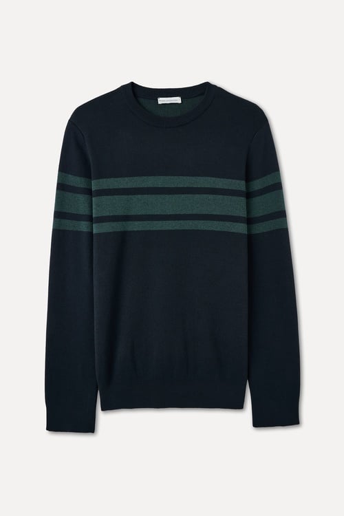 RENK BLOKLU BİSİKLET YAKA KAZAK