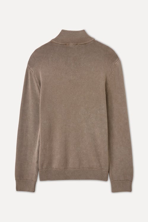 FERMUARLI DİK YAKA KAZAK