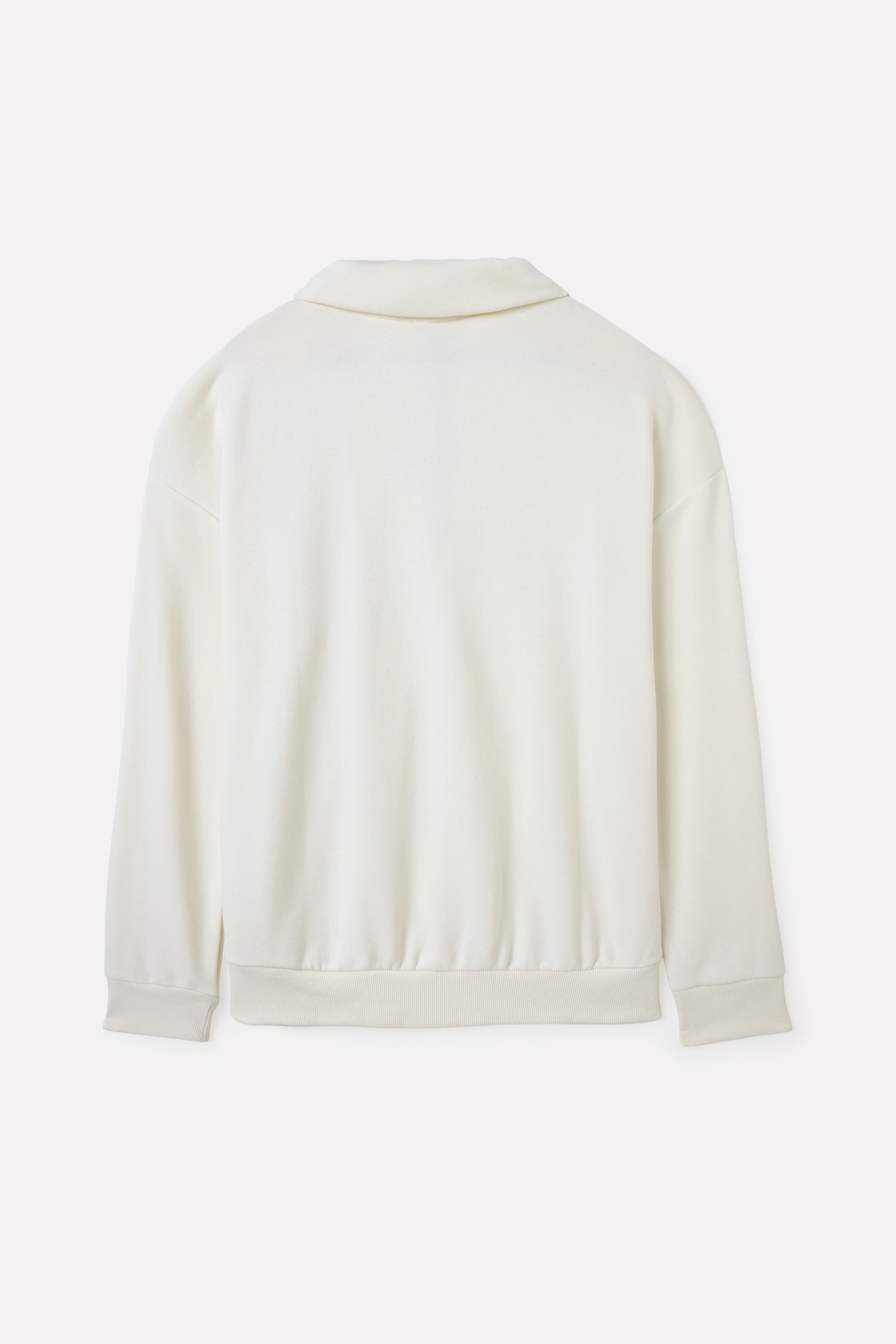 FERMUARLI DİK YAKA SWEATSHIRT