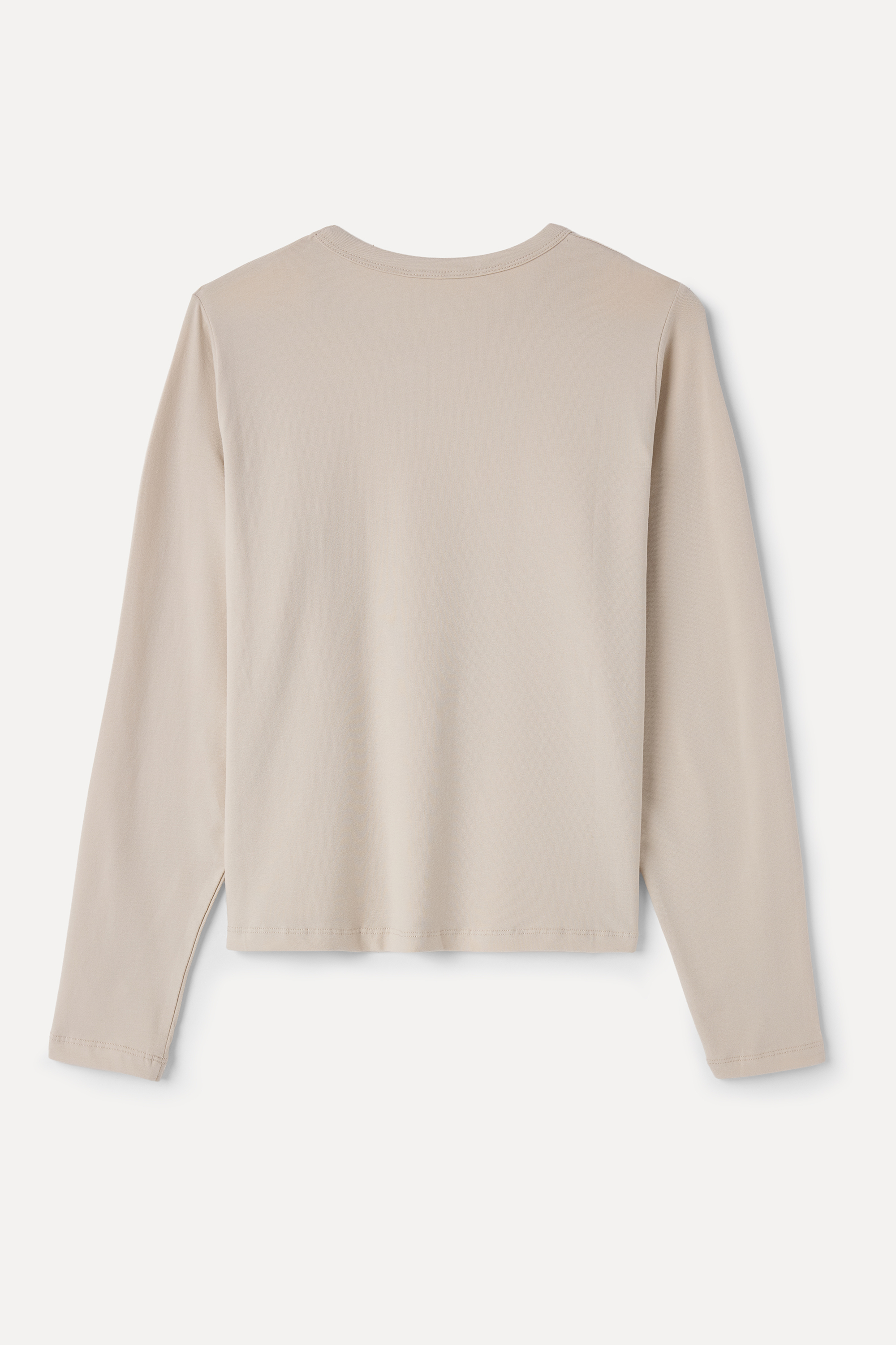 BİSİKLET YAKA UZUN KOLLU T-SHIRT