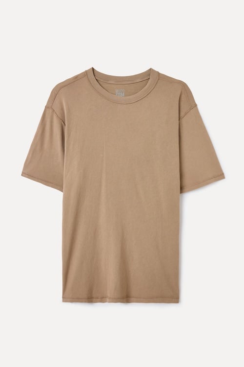 RELAX FIT BİSİKLET YAKA T-SHIRT