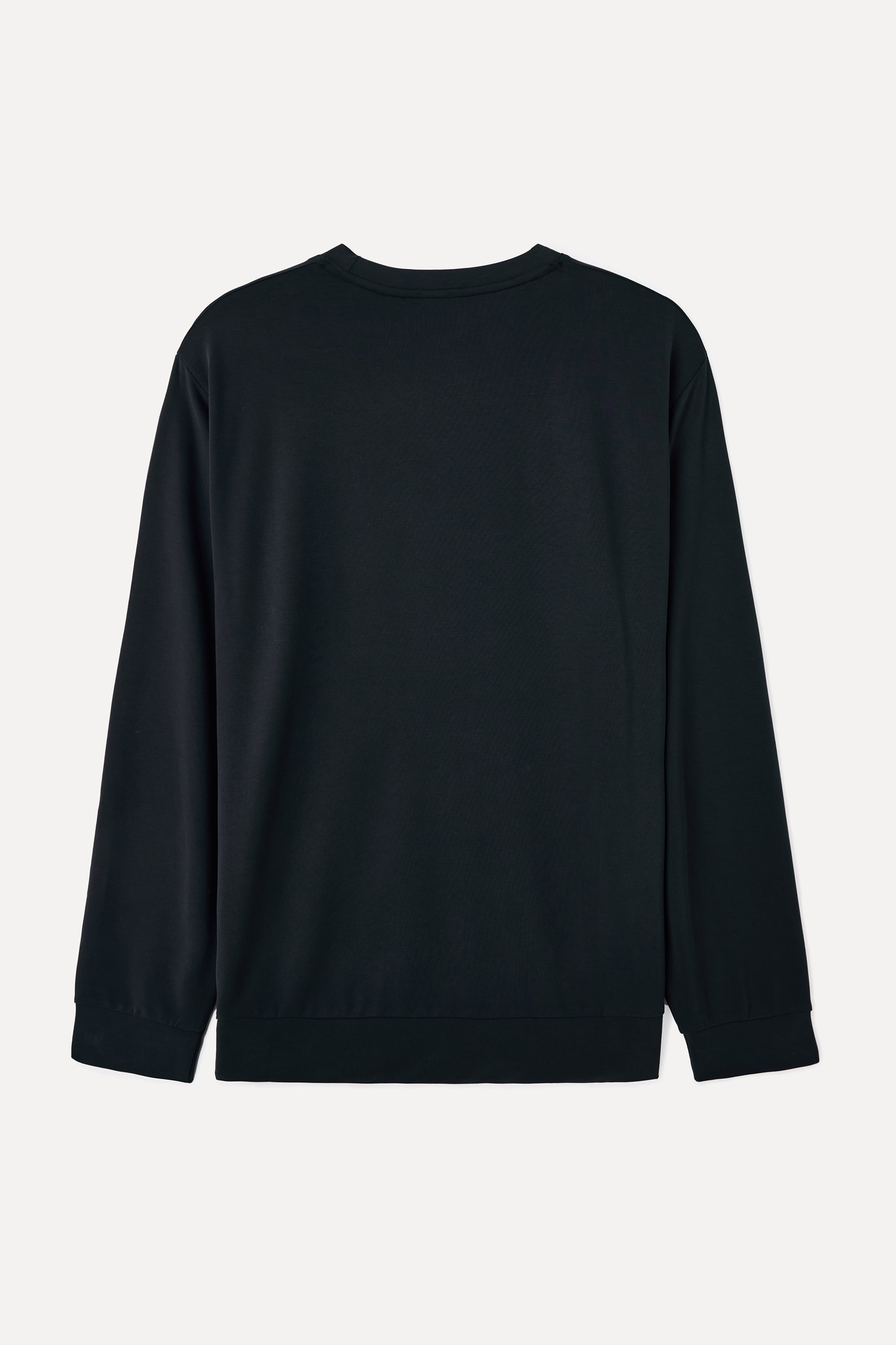 MODAL KARIŞIMLI BİSİKLET YAKA UZUN KOLLU T-SHIRT