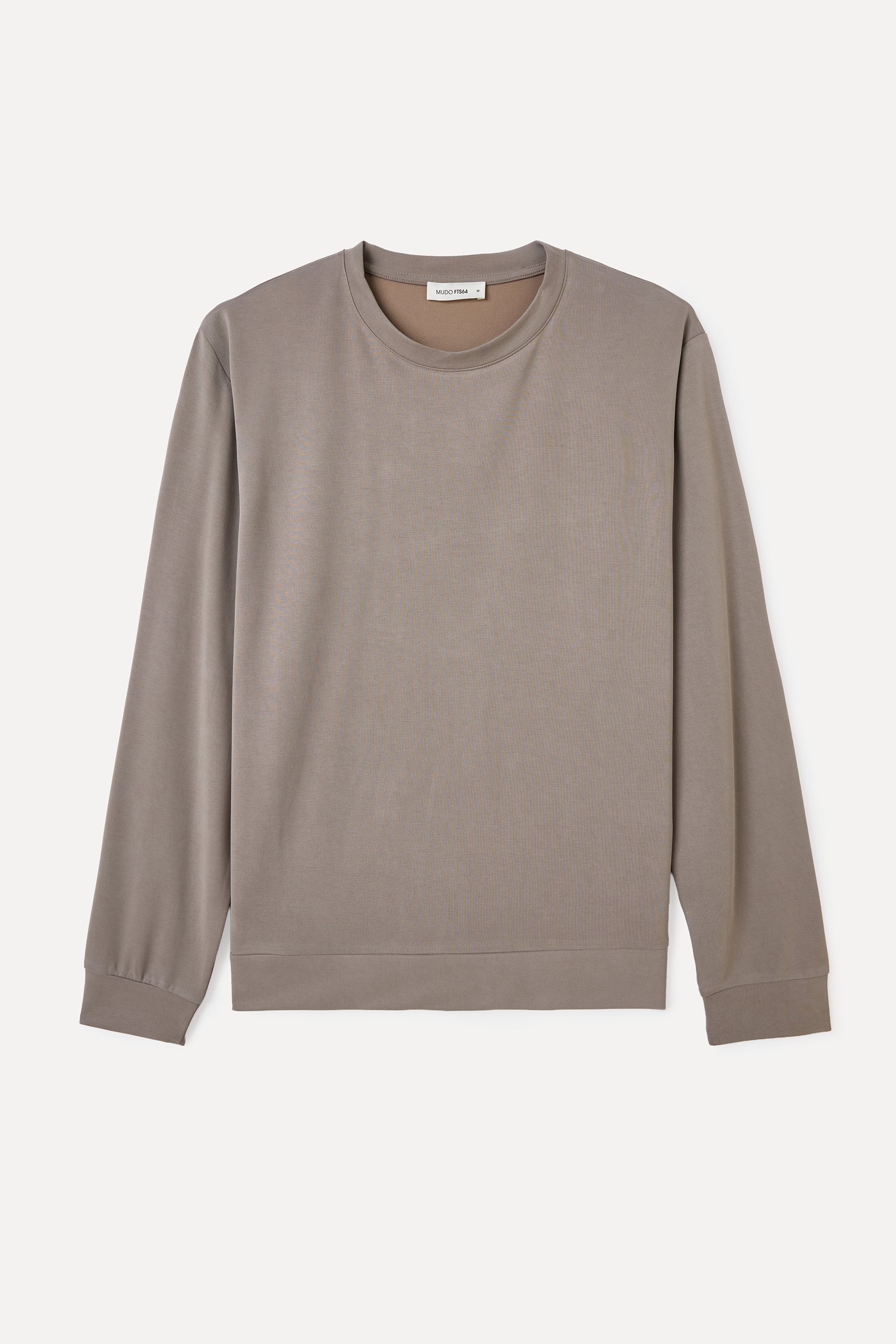 MODAL KARIŞIMLI BİSİKLET YAKA UZUN KOLLU T-SHIRT