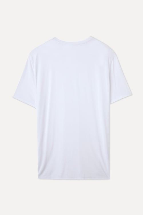  MODAL KARIŞIMLI LOOSE FIT BİSİKLET YAKA T-SHIRT