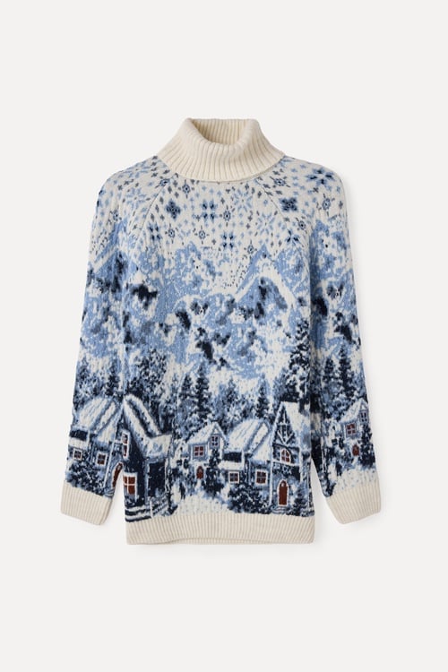  LOOSE FIT JAKARLI BALIKÇI YAKA KAZAK