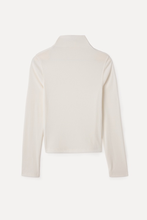 DİK YAKA FITTED BLUZ