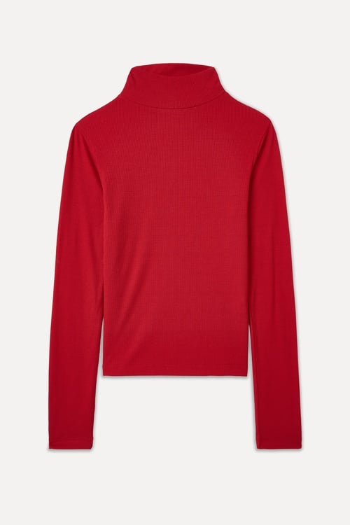 DİK YAKA FITTED BLUZ