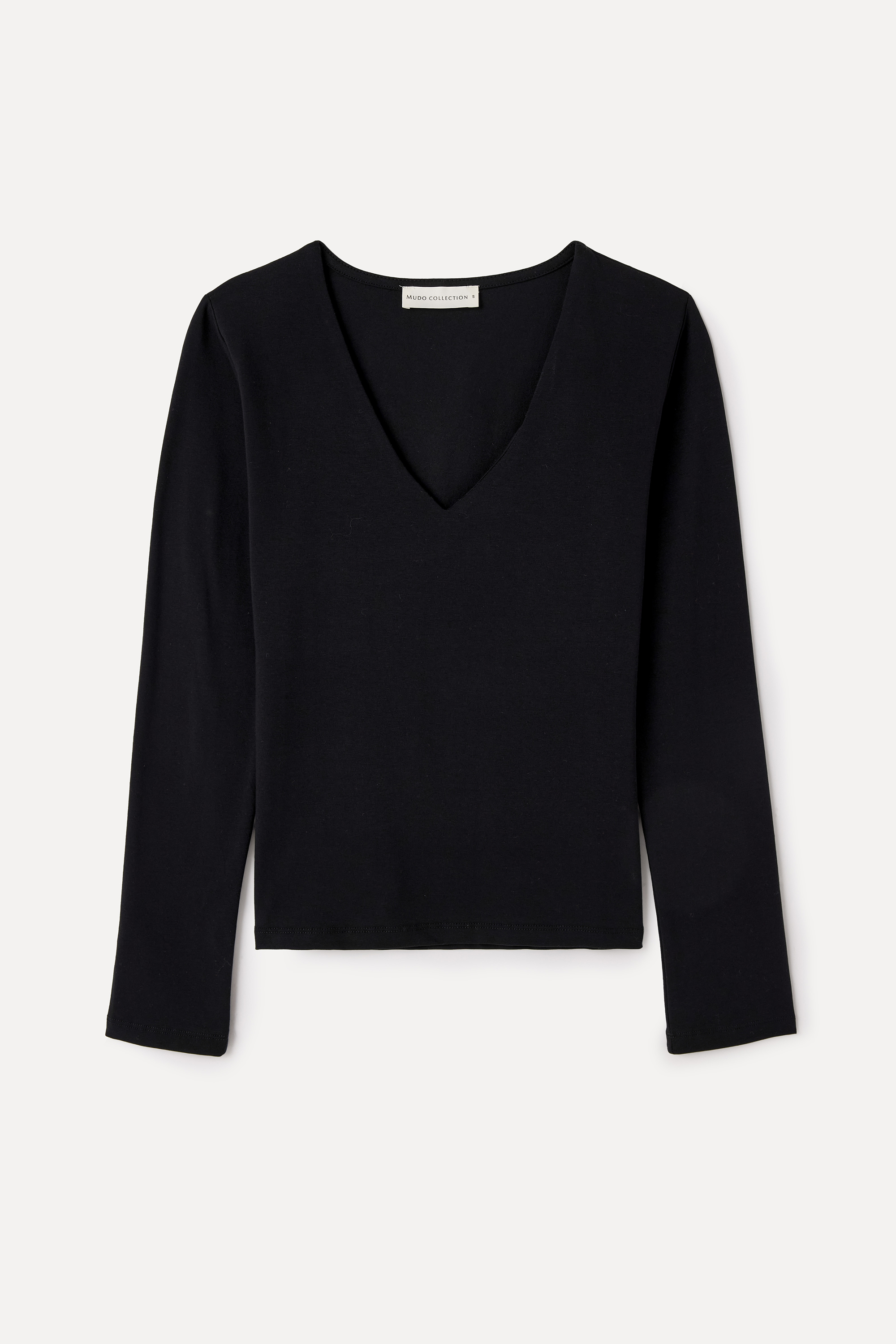 V YAKA UZUN KOLLU T-SHIRT