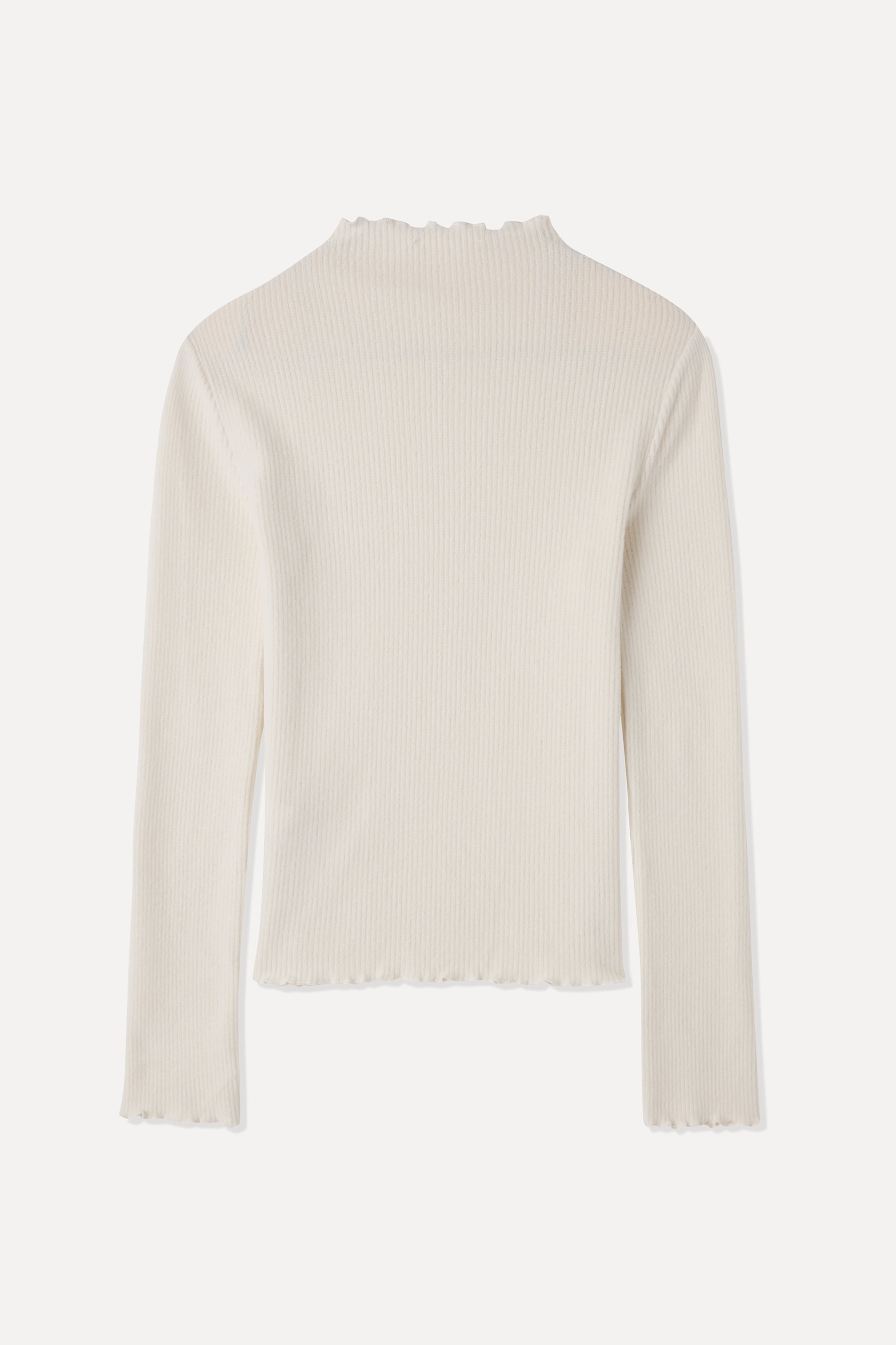 FITTED DİK YAKA UZUN KOLLU T-SHIRT