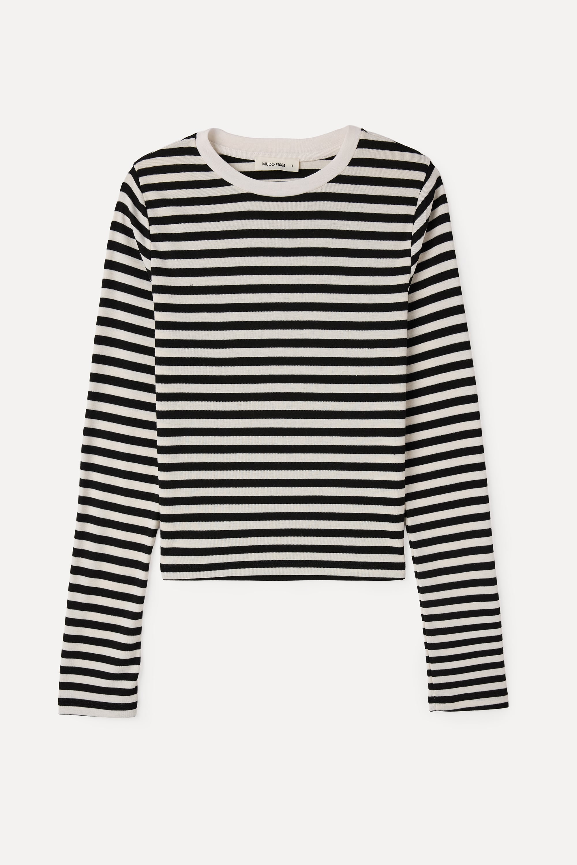 ÇİZGİLİ BİSİKLET YAKA UZUN KOLLU T-SHIRT