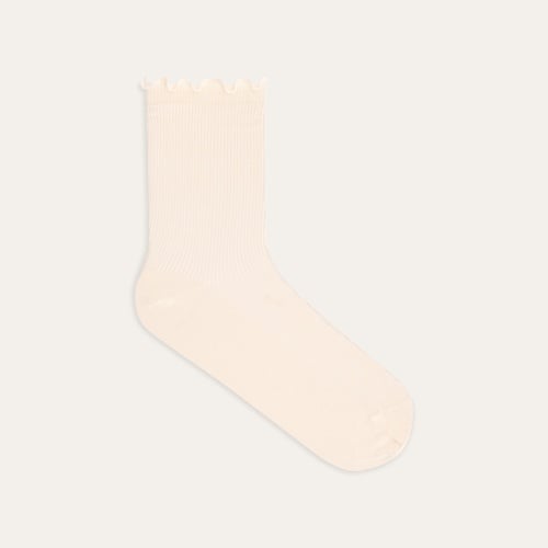 BİLEĞİ FIRFIRLI SOKET ÇORAP