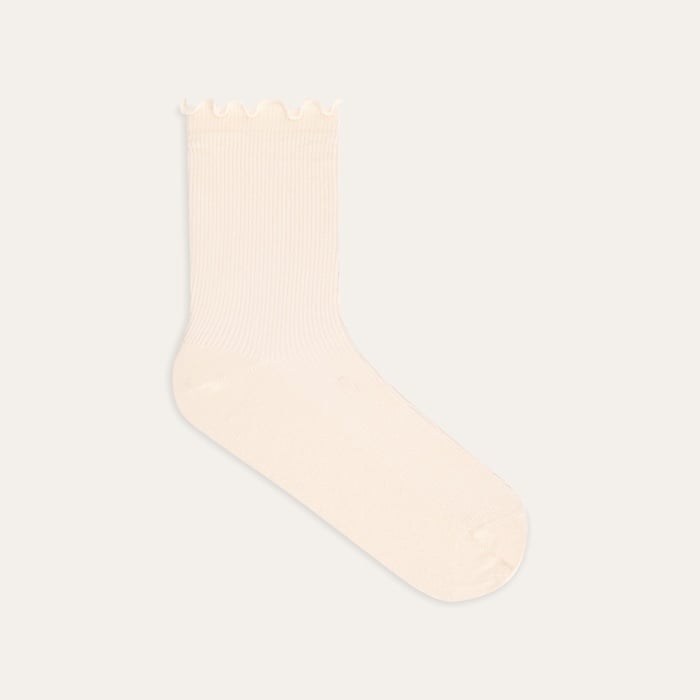 BİLEĞİ FIRFIRLI SOKET ÇORAP