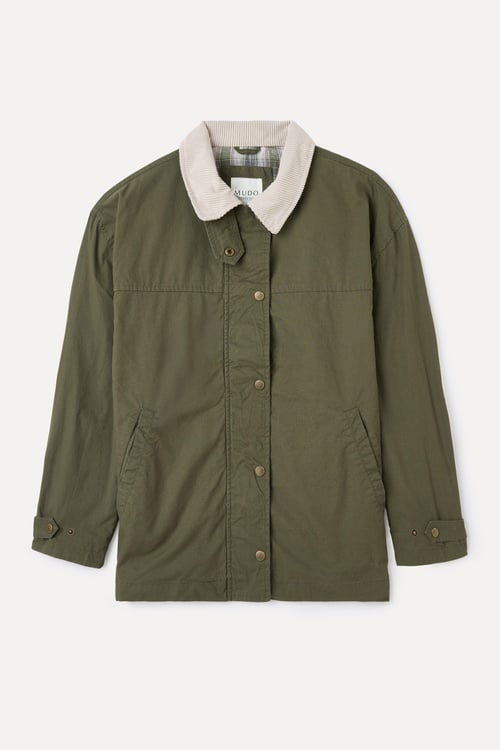 KADİFE YAKA OVERSIZE MONT CEKET