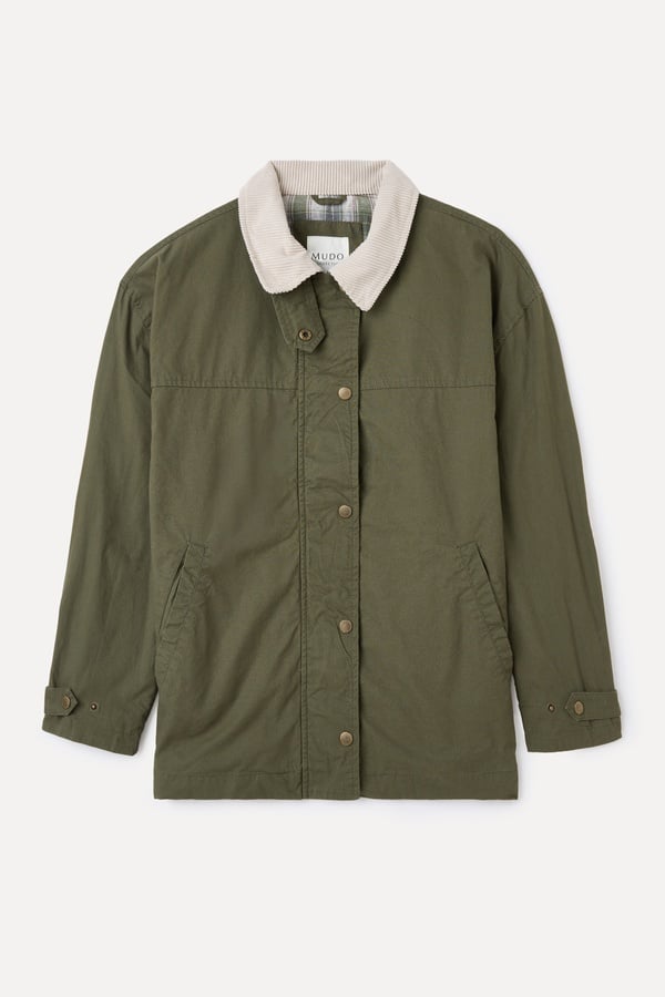 KADİFE YAKA OVERSIZE MONT CEKET