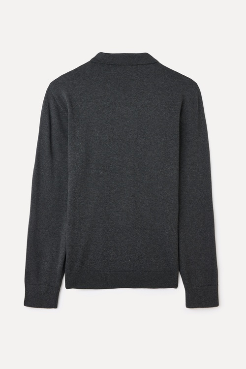  FERMUARLI POLO YAKA TRİKO KAZAK