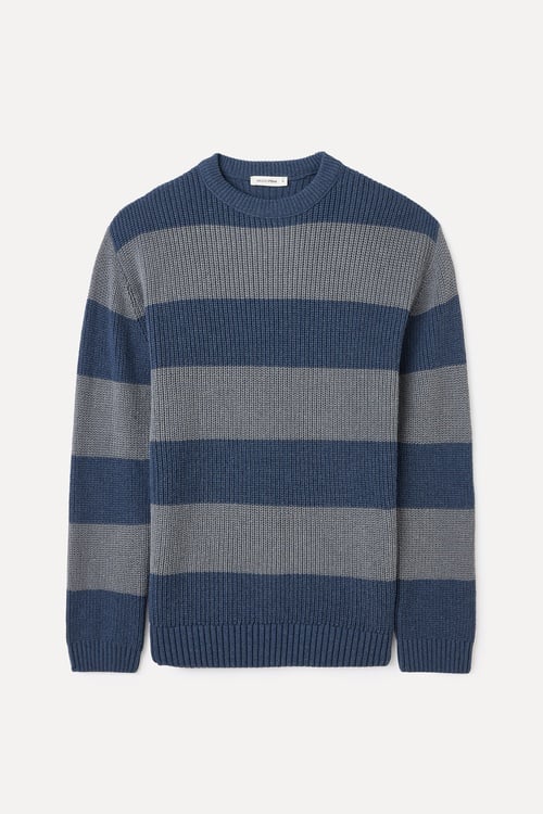  LOOSE FIT ÇİZGİLİ KAZAK