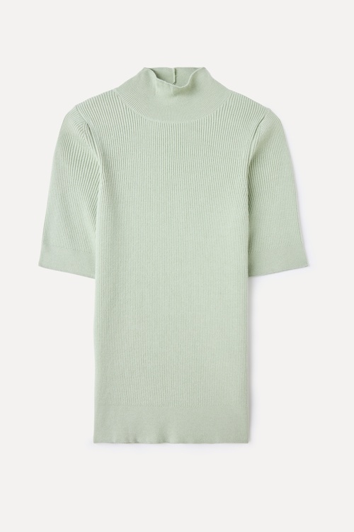 FITTED DİK YAKA 3/4 KOL TRİKO KAZAK