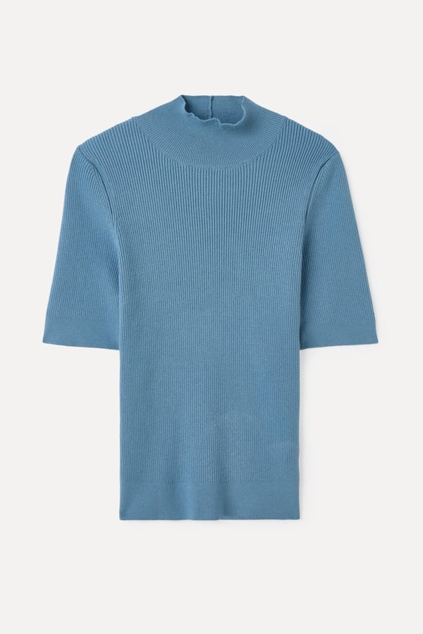 FITTED DİK YAKA 3/4 KOL TRİKO KAZAK