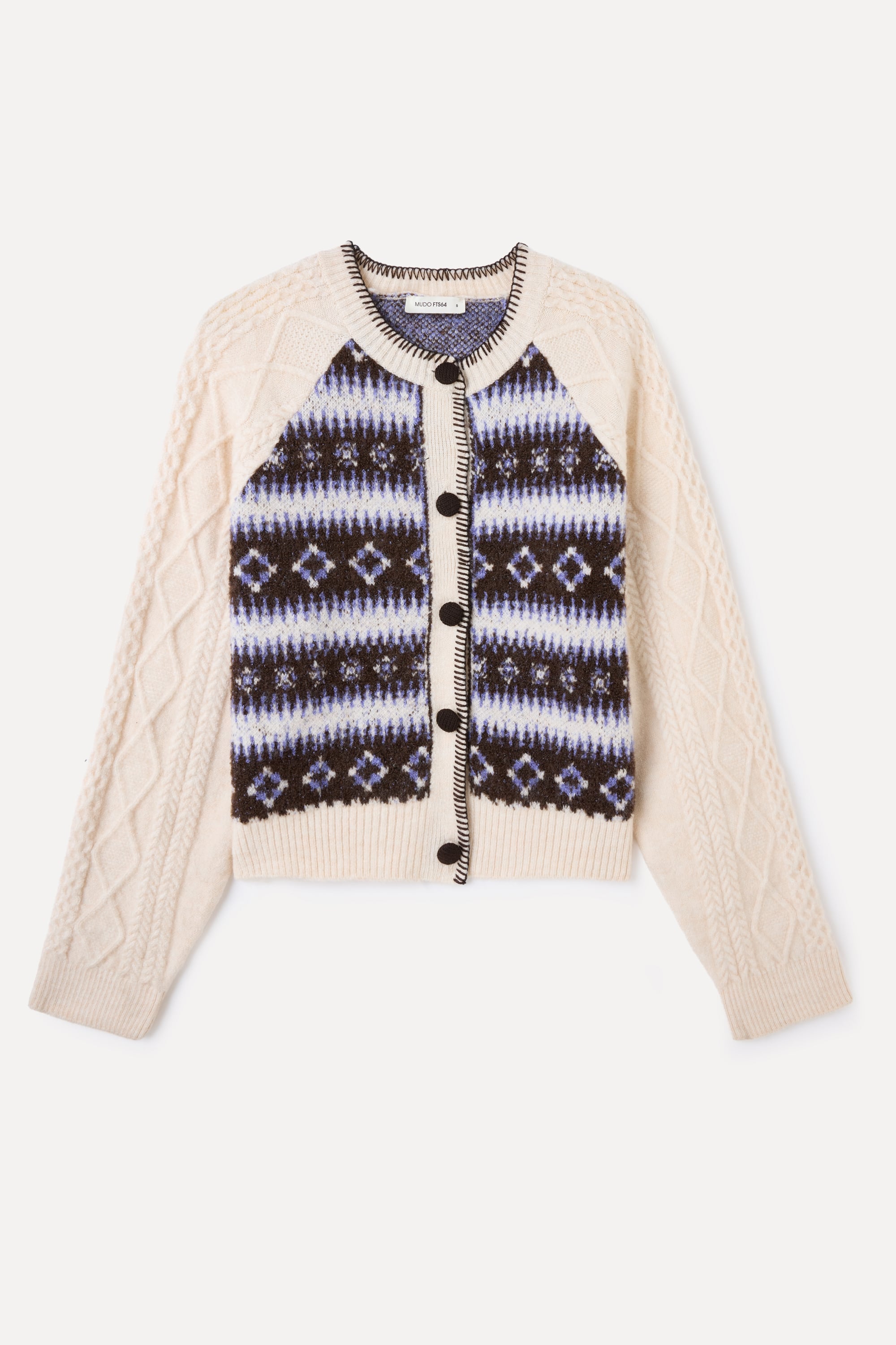 JAKARLI BİSİKLET YAKA HIRKA