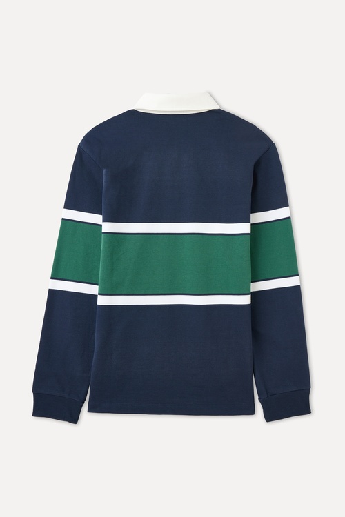  ÇİZGİLİ POLO YAKA SWEATSHIRT