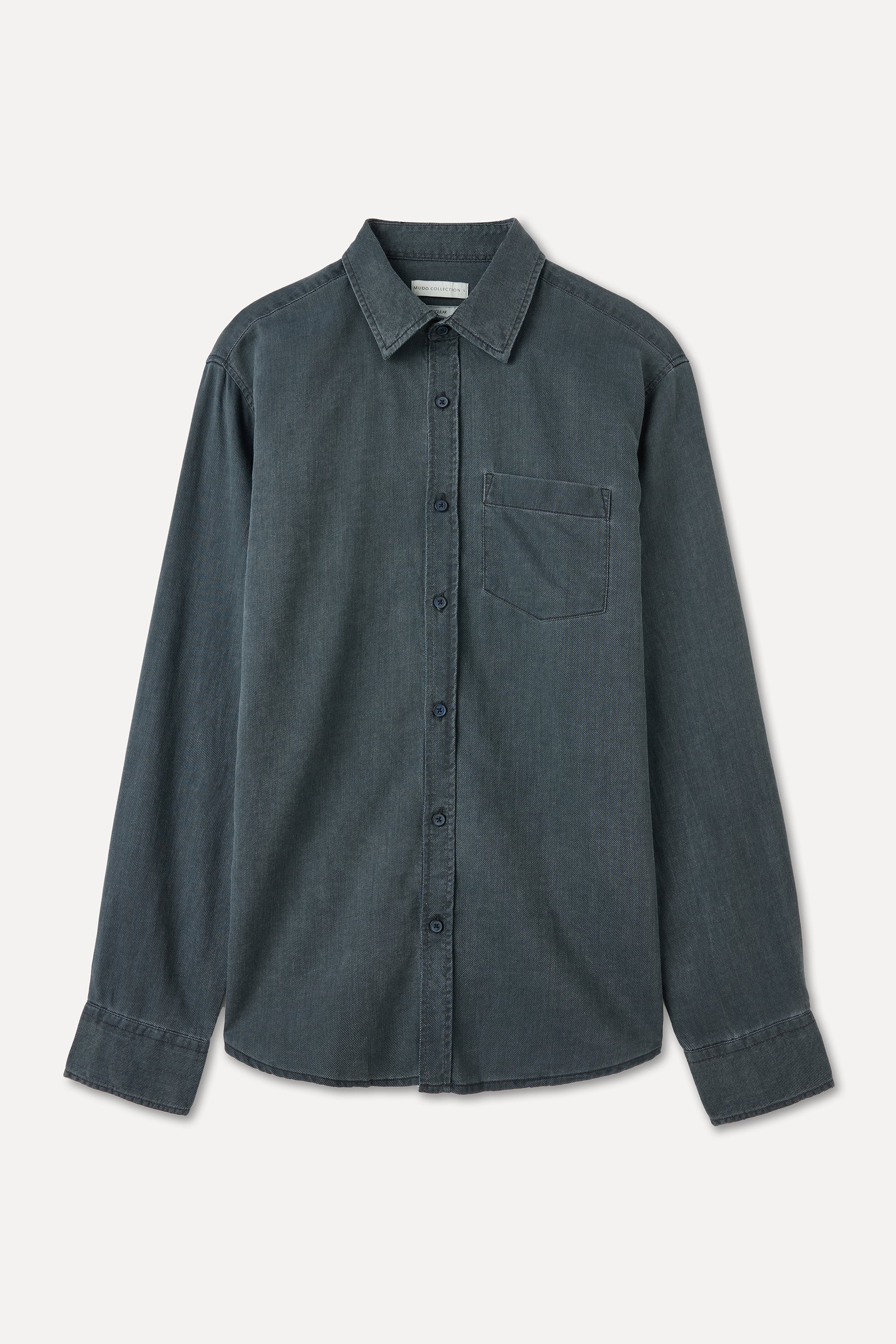 LİYOSEL KARIŞIMLI REGULAR FIT UZUN KOLLU GÖMLEK