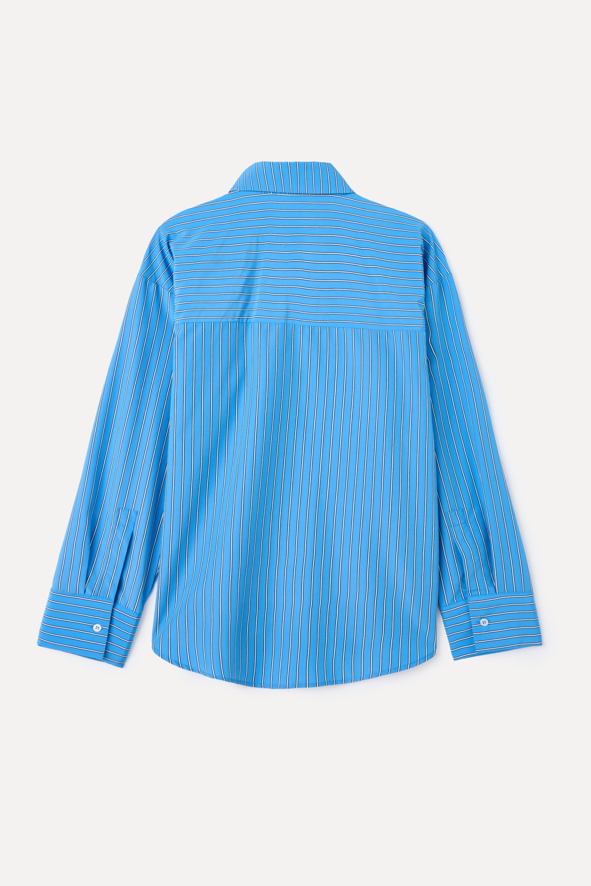 ÇİZGİLİ CEPLİ UZUN KOLLU GÖMLEK