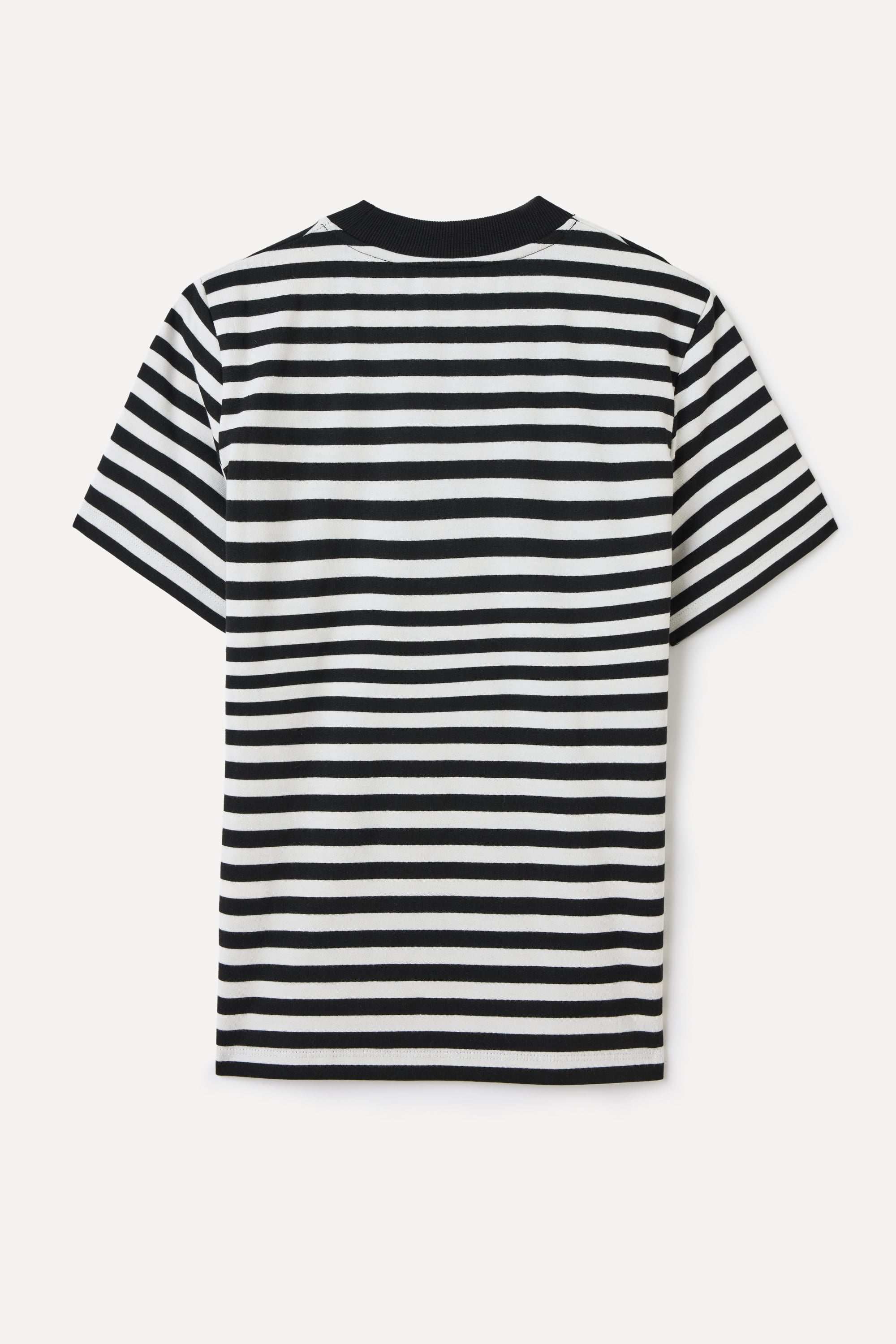 ÇİZGİLİ BİSİKLET YAKA T-SHIRT