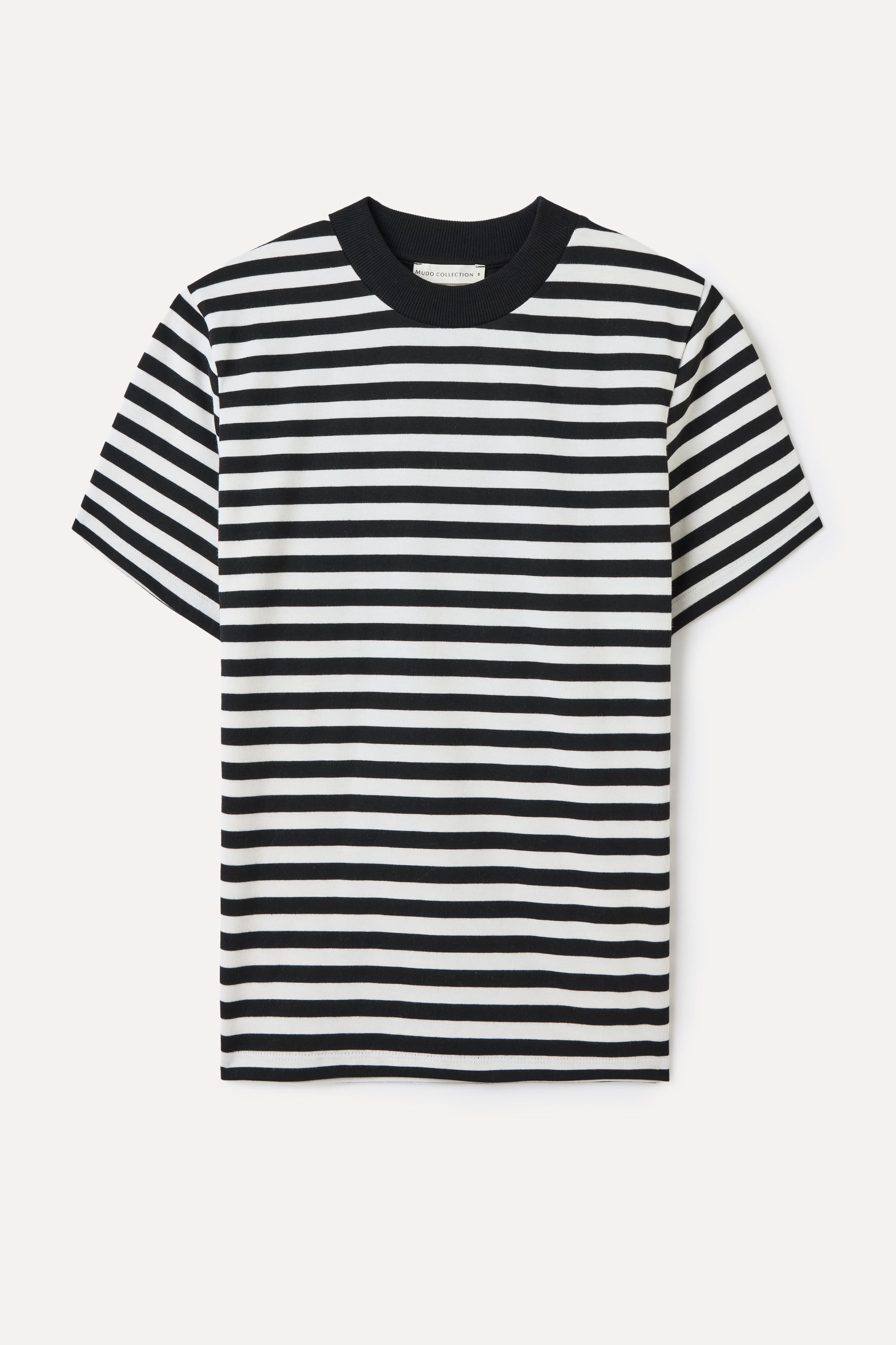 ÇİZGİLİ BİSİKLET YAKA T-SHIRT