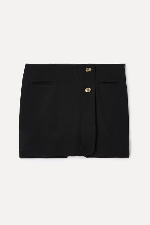 KRUVAZE MİNİ ŞORT ETEK