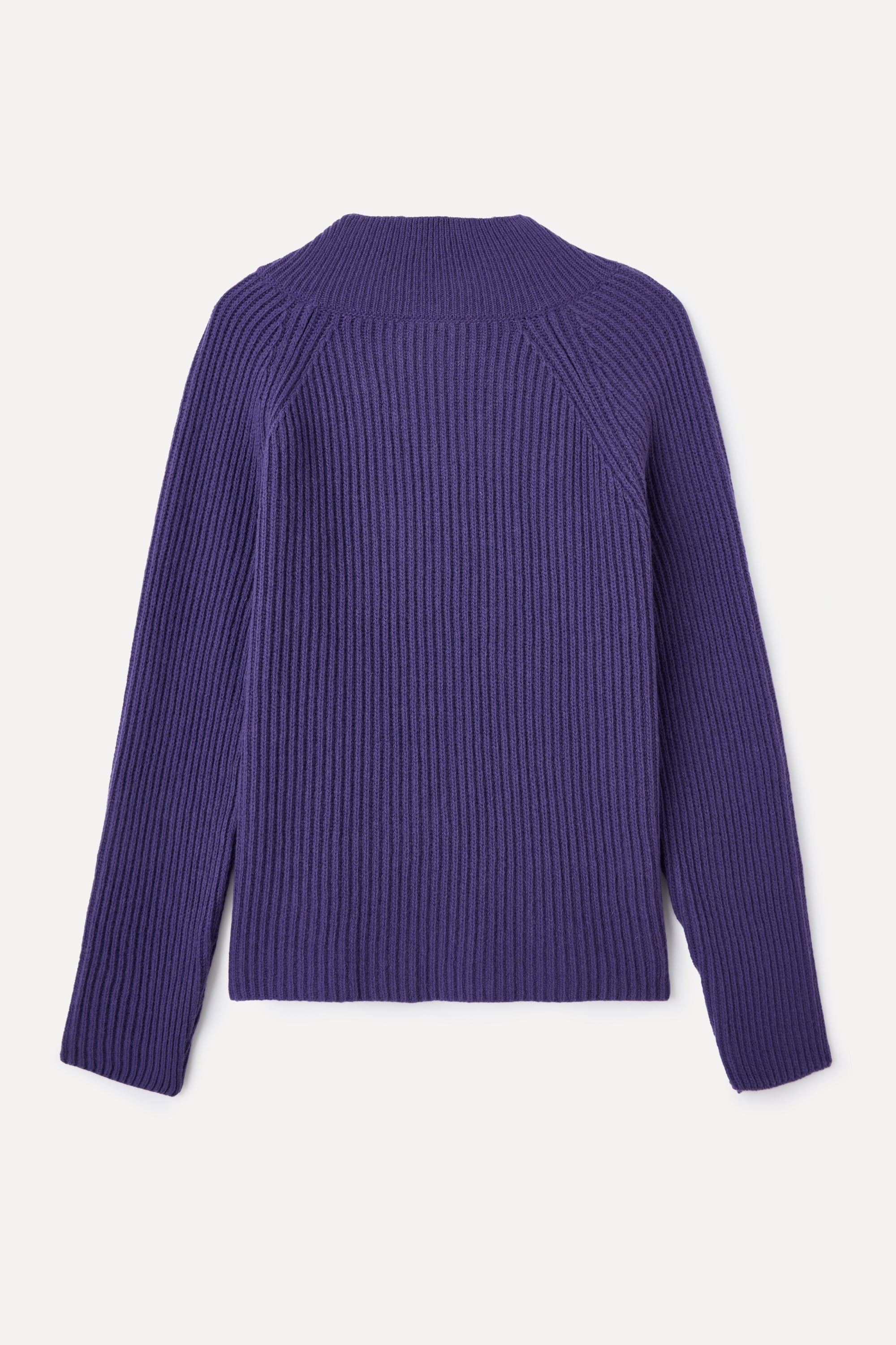 KRUVAZE YAKA YÜN KARIŞIMLI KAZAK