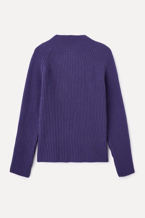  KRUVAZE YAKA YÜN KARIŞIMLI KAZAK