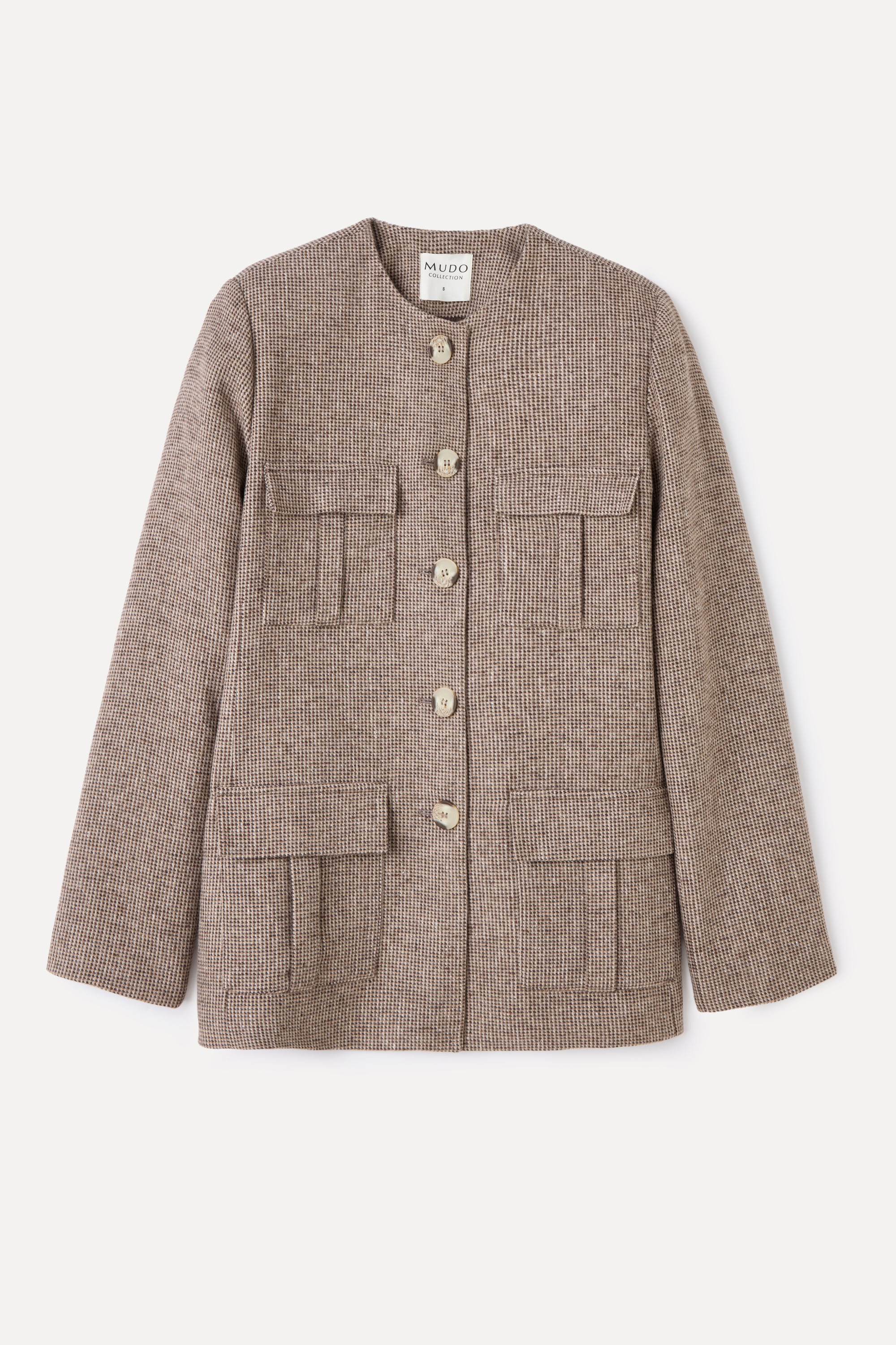 EKOSELİ FITTED ÇOK CEPLİ CASUAL CEKET