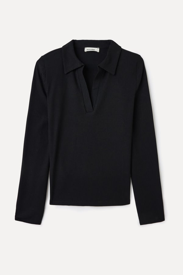 POLO YAKA UZUN KOLLU T-SHIRT