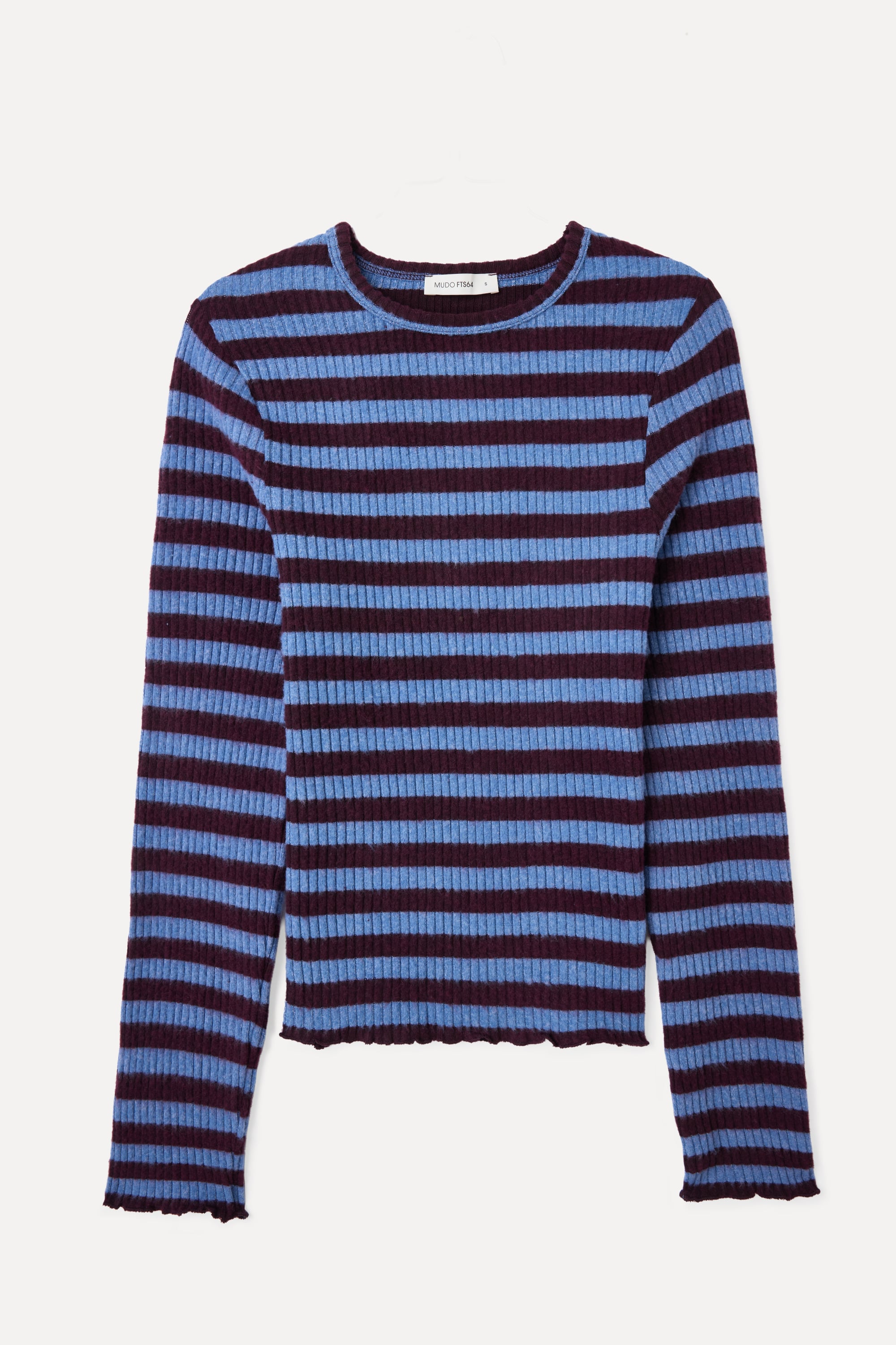 FITTED ÇİZGİLİ UZUN KOLLU BLUZ