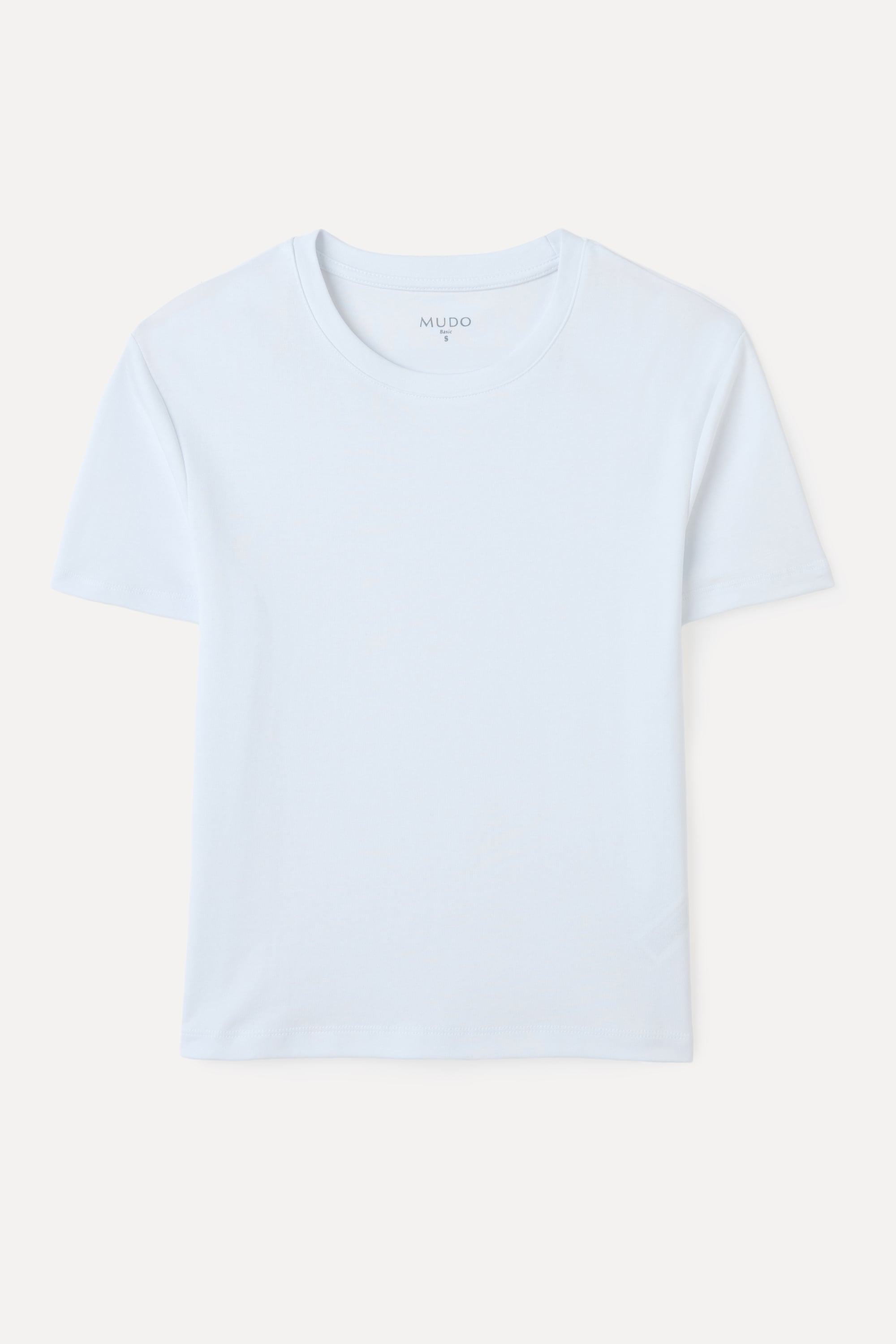 BİSİKLET YAKA CROP T-SHIRT