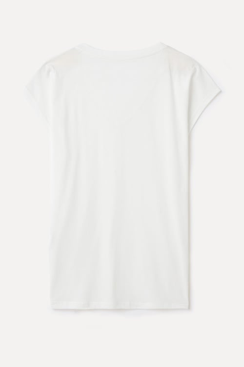 MODAL KARIŞIMLI V YAKA T-SHIRT