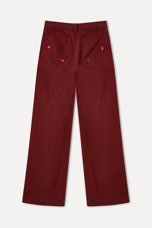  NAKIŞLI WIDE LEG PANTOLON