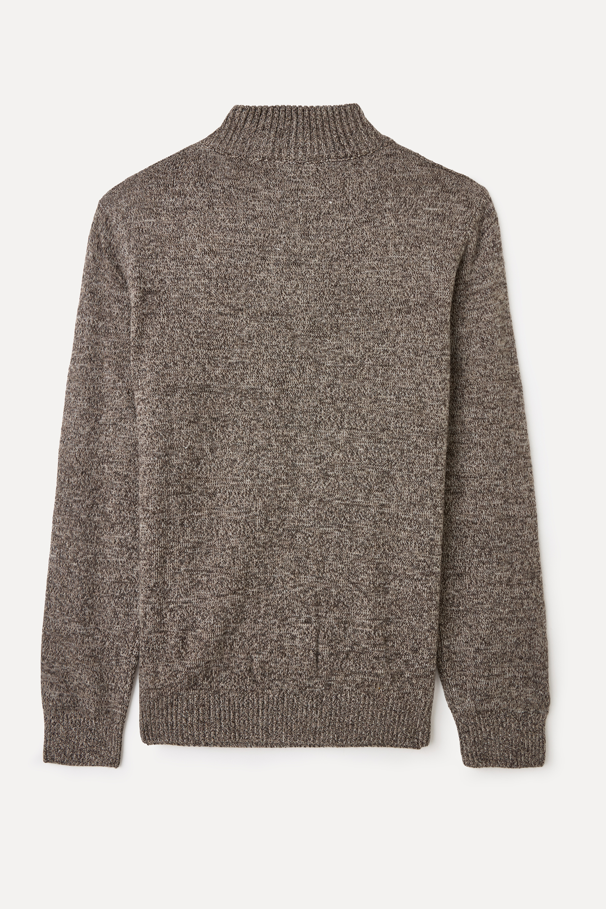 MULİNELİ FERMUARLI DİK YAKA KAZAK