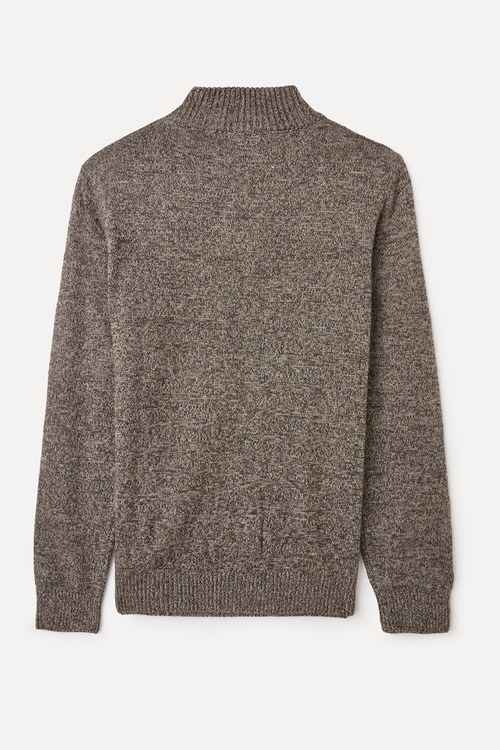  MULİNELİ FERMUARLI DİK YAKA KAZAK