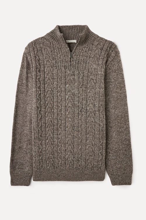  MULİNELİ FERMUARLI DİK YAKA KAZAK